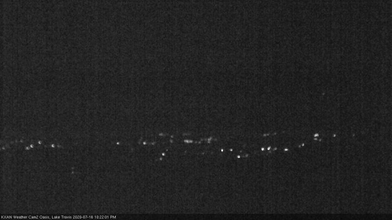 Lake Travis webcam, July 16, 2020 10:25 PM CT