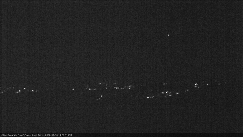 Lake Travis webcam, July 16, 2020 11:25 PM CT