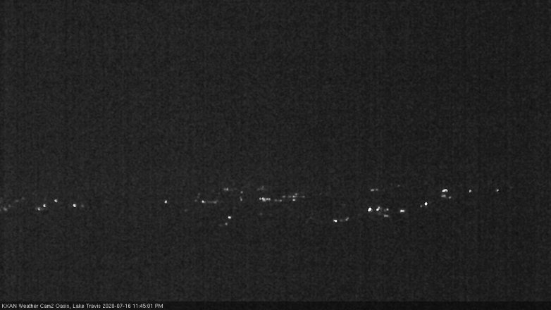 Lake Travis webcam, July 16, 2020 11:45 PM CT