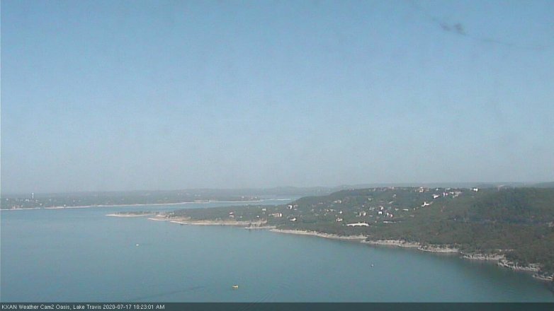 Lake Travis webcam, July 17, 2020 10:25 AM CT