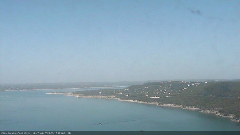 Lake Travis webcam, July 17, 2020 10:45 AM CT