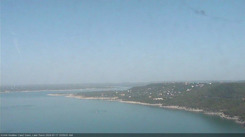 Lake Travis webcam, July 17, 2020 11:00 AM CT