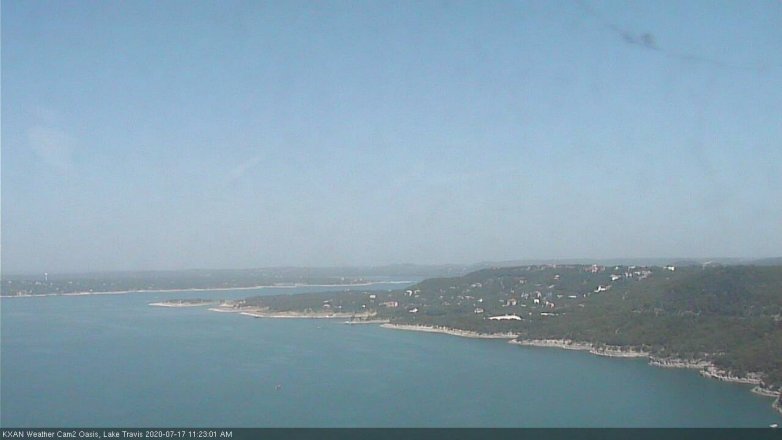 Lake Travis webcam, July 17, 2020 11:25 AM CT