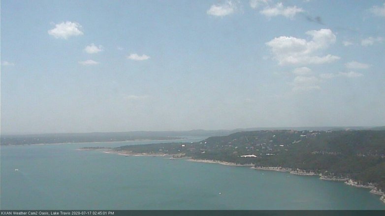 Lake Travis webcam, July 17, 2020 2:45 PM CT
