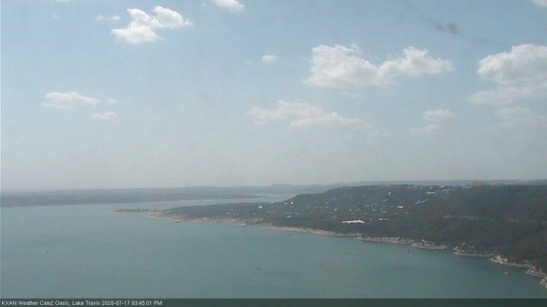 Lake Travis webcam, July 17, 2020 3:45 PM CT