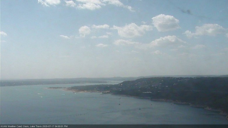 Lake Travis webcam, July 17, 2020 4:00 PM CT