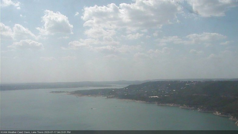 Lake Travis webcam, July 17, 2020 4:25 PM CT
