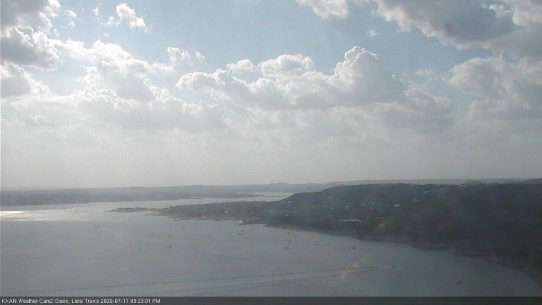 Lake Travis webcam, July 17, 2020 5:25 PM CT