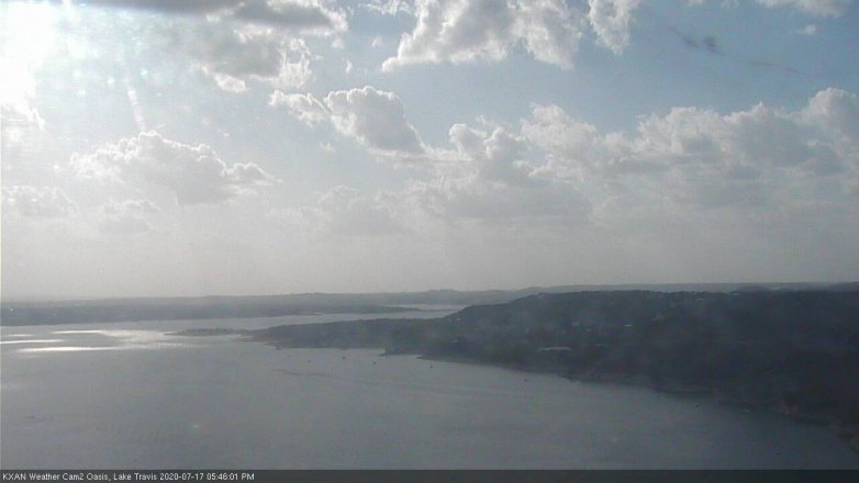 Lake Travis webcam, July 17, 2020 5:45 PM CT