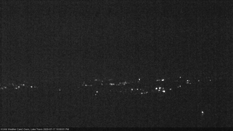 Lake Travis webcam, July 17, 2020 10:00 PM CT