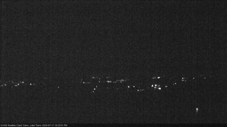 Lake Travis webcam, July 17, 2020 10:25 PM CT