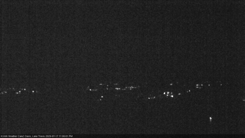 Lake Travis webcam, July 17, 2020 11:00 PM CT