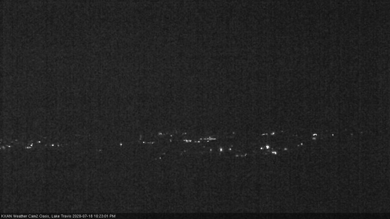 Lake Travis webcam, July 18, 2020 10:25 PM CT
