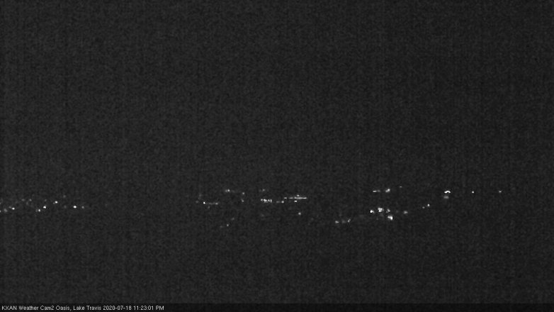 Lake Travis webcam, July 18, 2020 11:25 PM CT