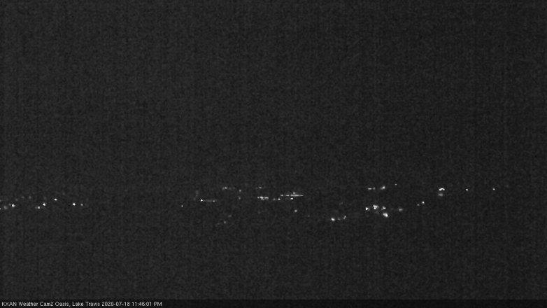 Lake Travis webcam, July 18, 2020 11:45 PM CT