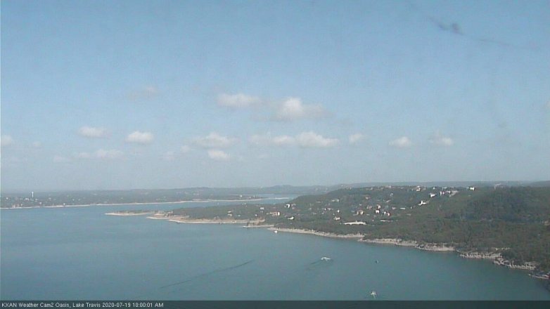 Lake Travis webcam, July 19, 2020 10:00 AM CT