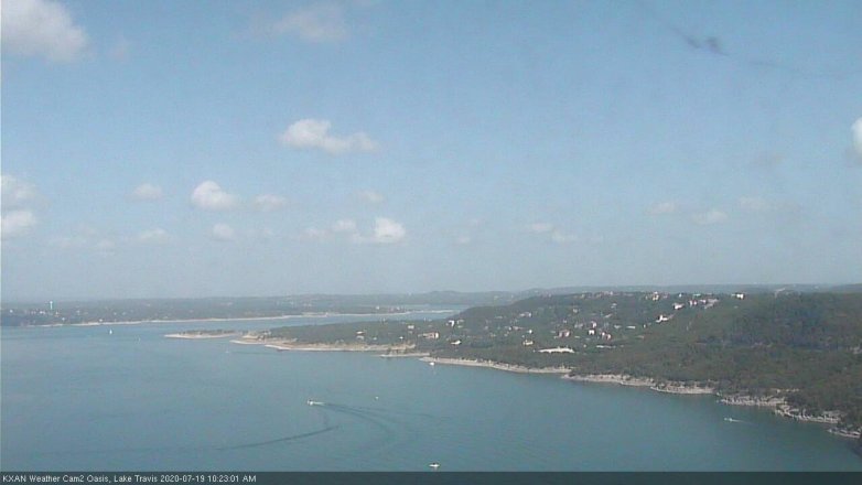 Lake Travis webcam, July 19, 2020 10:25 AM CT