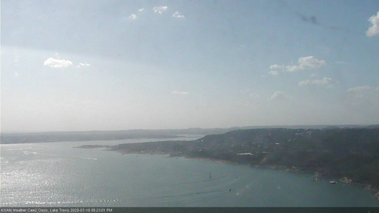 Lake Travis webcam, July 19, 2020 5:25 PM CT