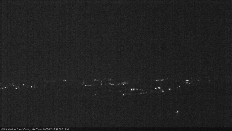 Lake Travis webcam, July 19, 2020 10:00 PM CT