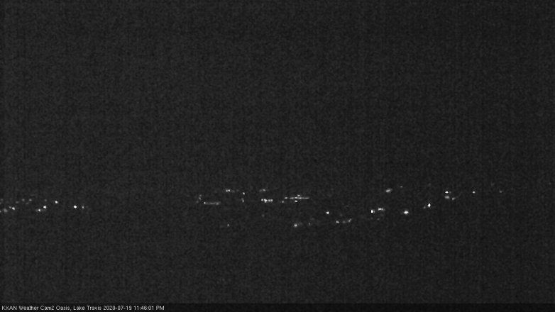 Lake Travis webcam, July 19, 2020 11:45 PM CT