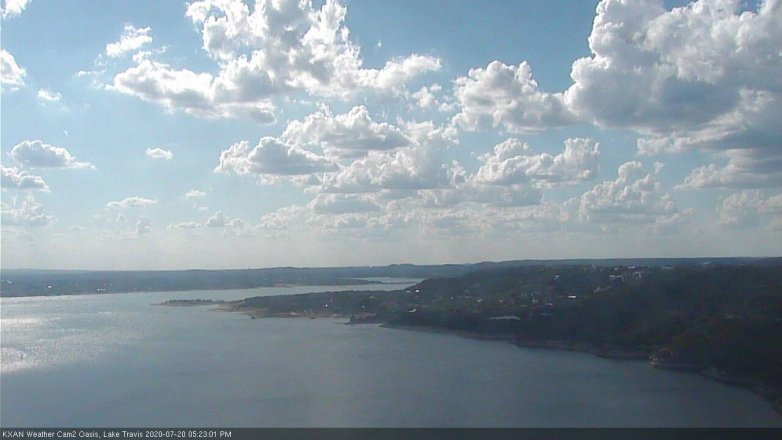 Lake Travis webcam, July 20, 2020 5:25 PM CT