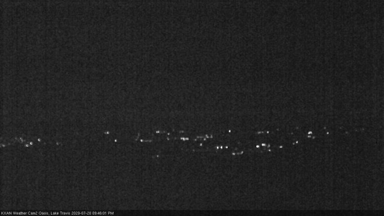 Lake Travis webcam, July 20, 2020 9:45 PM CT