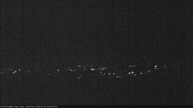 Lake Travis webcam, July 20, 2020 10:25 PM CT