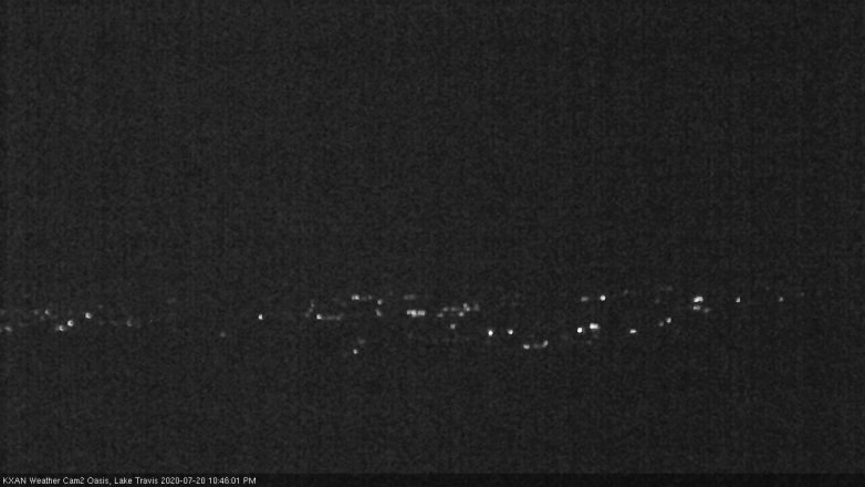 Lake Travis webcam, July 20, 2020 10:45 PM CT