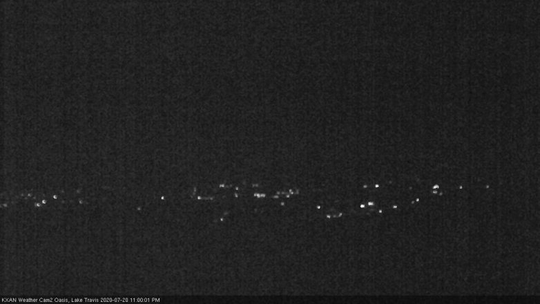 Lake Travis webcam, July 20, 2020 11:00 PM CT