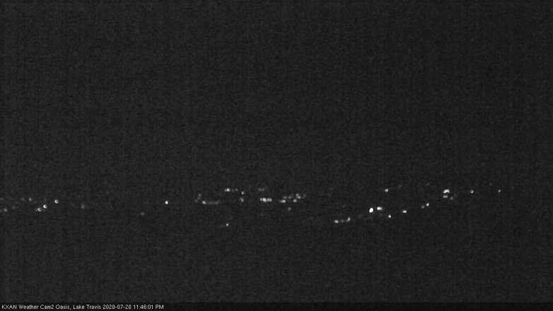Lake Travis webcam, July 20, 2020 11:45 PM CT