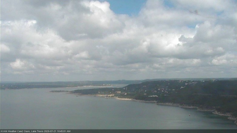 Lake Travis webcam, July 21, 2020 10:45 AM CT