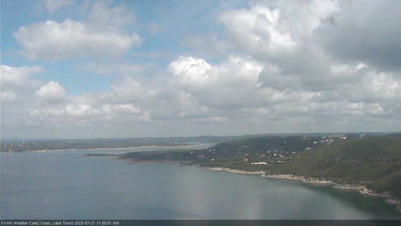 Lake Travis webcam, July 21, 2020 11:00 AM CT