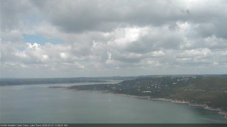 Lake Travis webcam, July 21, 2020 11:45 AM CT