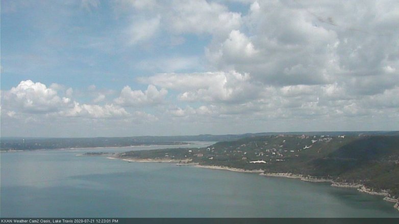 Lake Travis webcam, July 21, 2020 12:25 PM CT