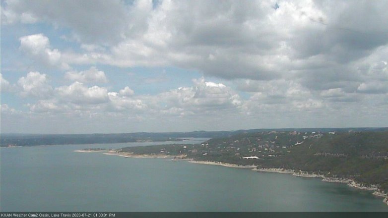 Lake Travis webcam, July 21, 2020 1:00 PM CT