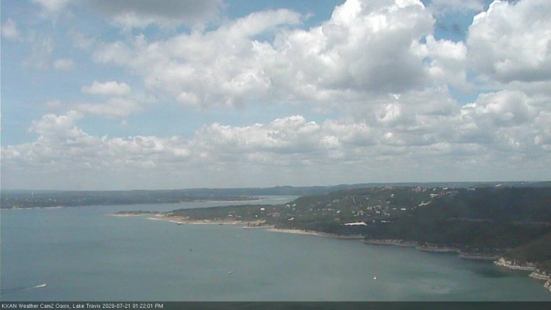 Lake Travis webcam, July 21, 2020 1:25 PM CT