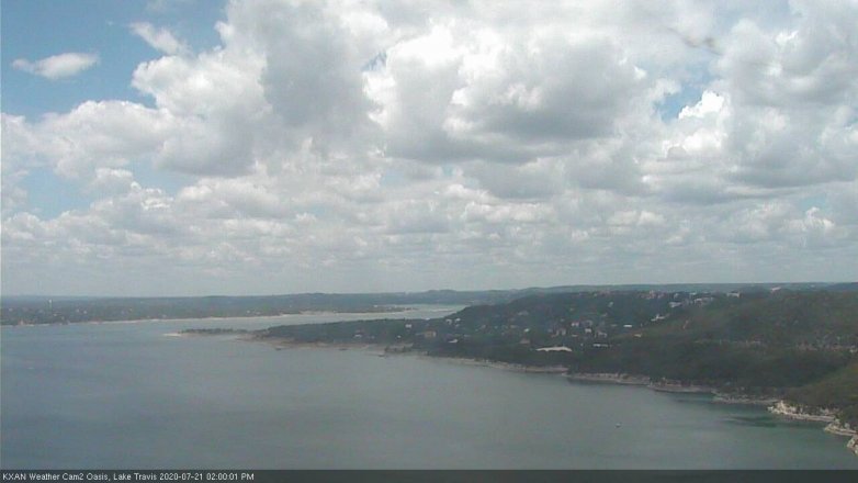 Lake Travis webcam, July 21, 2020 2:00 PM CT