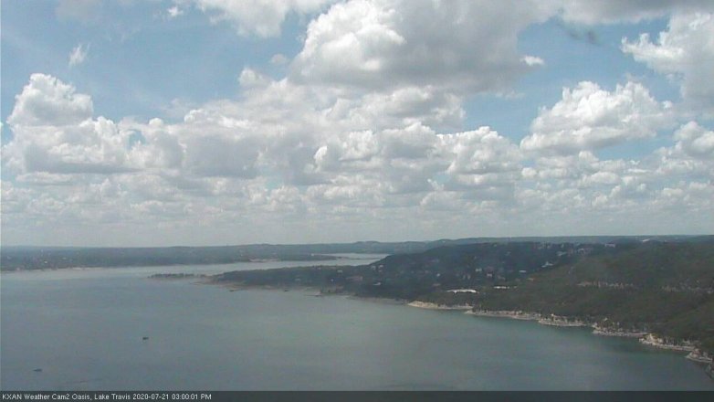 Lake Travis webcam, July 21, 2020 3:00 PM CT