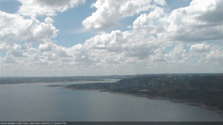Lake Travis webcam, July 21, 2020 3:45 PM CT