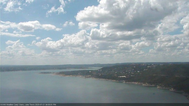 Lake Travis webcam, July 21, 2020 4:00 PM CT