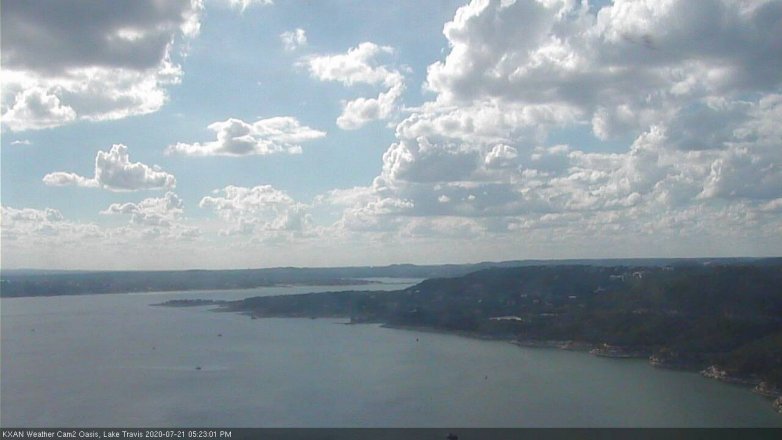 Lake Travis webcam, July 21, 2020 5:25 PM CT