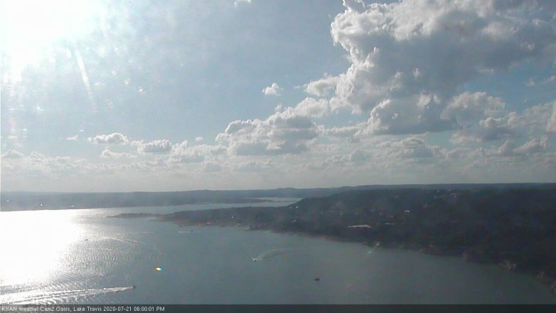 Lake Travis webcam, July 21, 2020 6:00 PM CT