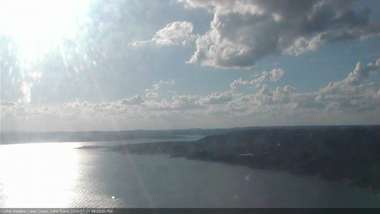 Lake Travis webcam, July 21, 2020 6:25 PM CT