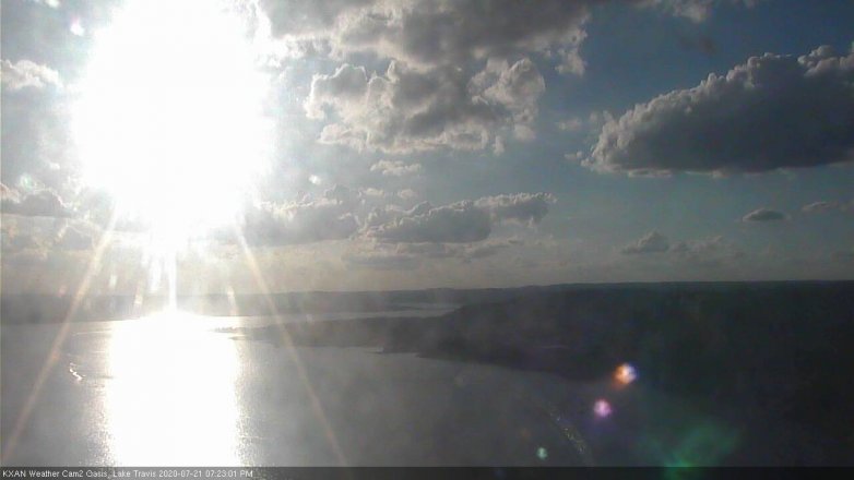 Lake Travis webcam, July 21, 2020 7:25 PM CT