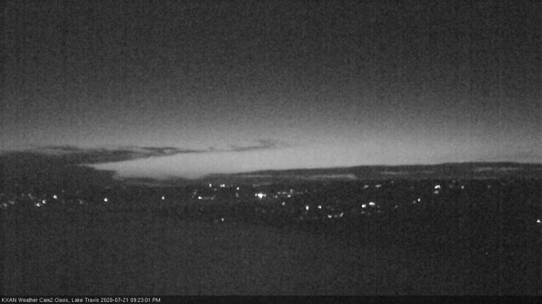 Lake Travis webcam, July 21, 2020 9:25 PM CT