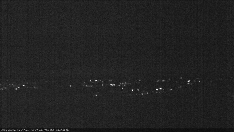 Lake Travis webcam, July 21, 2020 9:45 PM CT