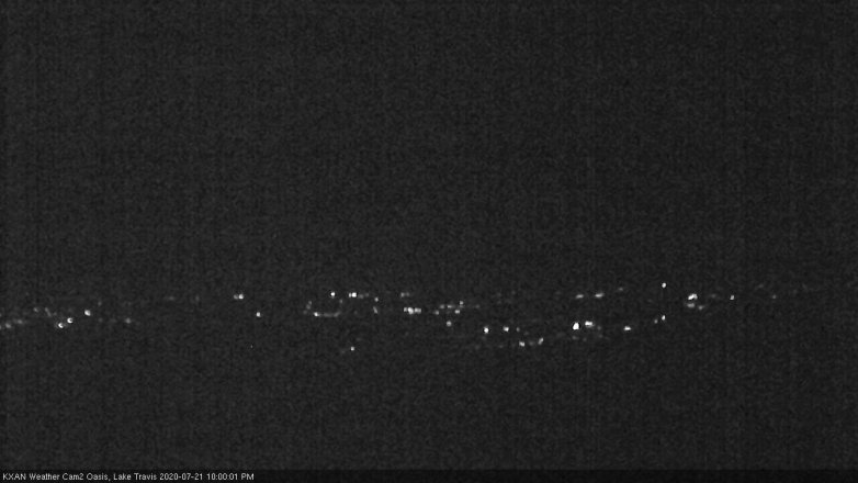Lake Travis webcam, July 21, 2020 10:00 PM CT