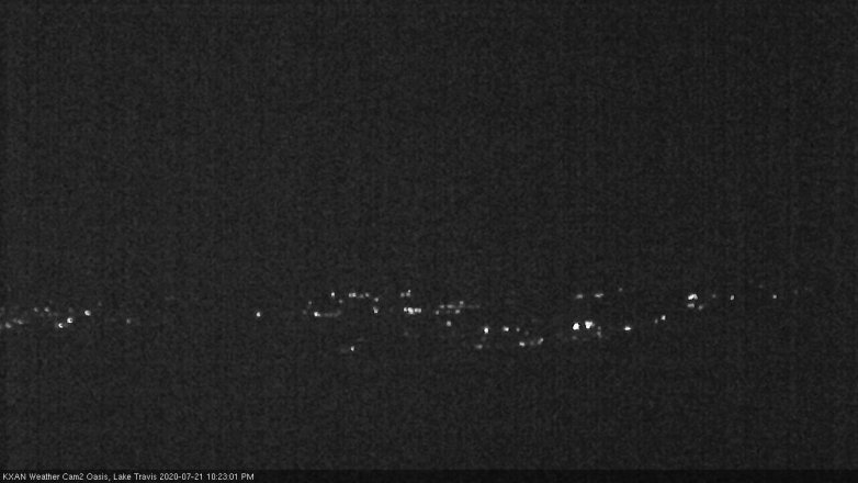 Lake Travis webcam, July 21, 2020 10:25 PM CT
