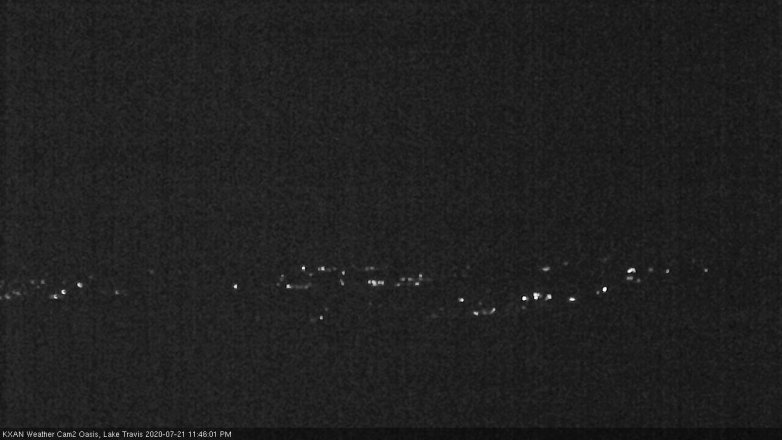 Lake Travis webcam, July 21, 2020 11:45 PM CT