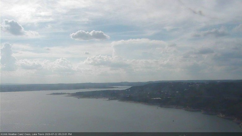 Lake Travis webcam, July 22, 2020 5:25 PM CT
